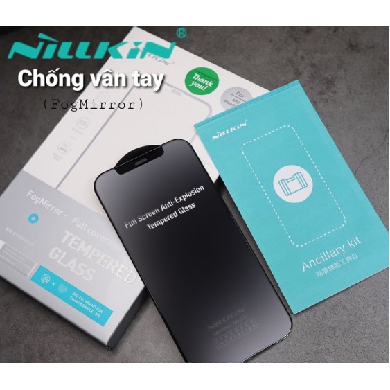 Kính cường lực nhám IPhone 12 Mini, 12, 12 Pro, 12 Pro Max bảo vệ màng loa ,chống vân tay Chính hãng Nillkin Amazing