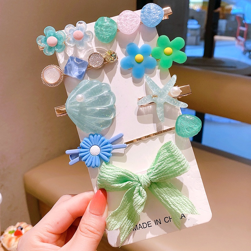 Set 9 Dây Buộc Tóc Màu Sắc Xinh Xắn Cho Bé Gái 2022