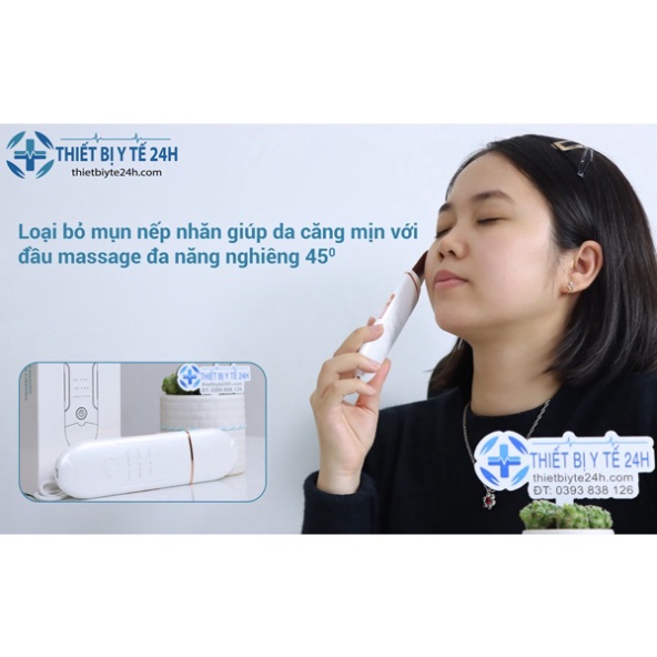 Máy Làm Sạch Da Mặt - Máy Làm Sạch Bụi Bẩn Da Mặt ION, Giúp Da Khỏe Mạnh, Sạch Sẽ Nhưng Vẫn Đầy Mềm Mại, Sạc USB