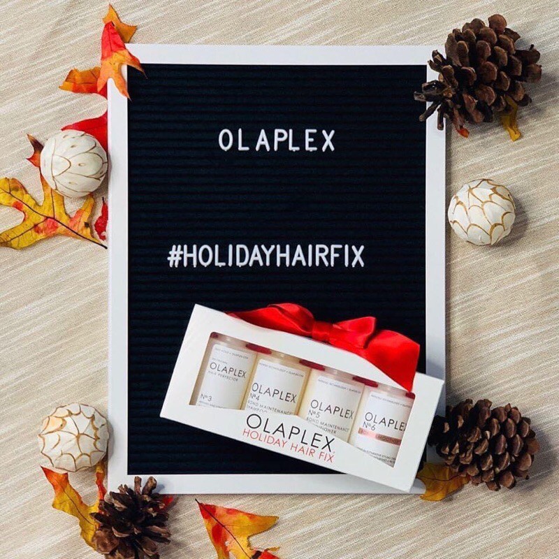 [Olaplex, hàng Mỹ] SET DƯỠNG, PHỤC HỒI TÓC CHUYÊN NGHIỆP OLAPLEX HOLIDAY HAIR FIX