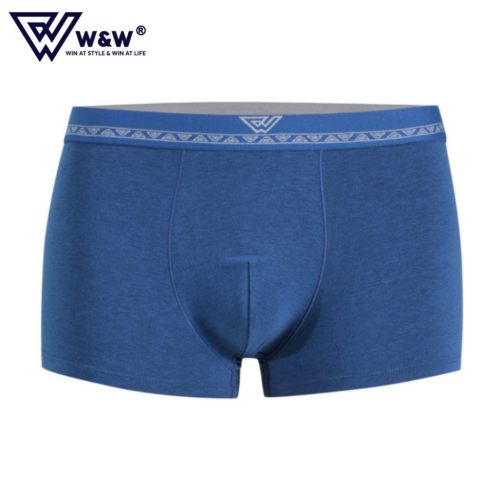 Quần Lót Nam W&amp;W Dáng Boxer Chất Liệu Cao Cấp Mềm Mịn, Đàn Hồi, Quần Sịp Tam Giác Nam Kháng Khuẩn Cực Tốt WUW36