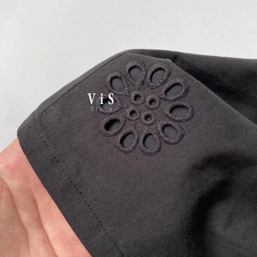 Áo croptop nữ màu đen