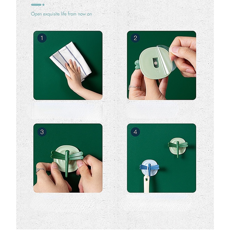 Móc Treo Đồ Dán Tủ Lạnh Đa Năng Hình Hoạt Hình