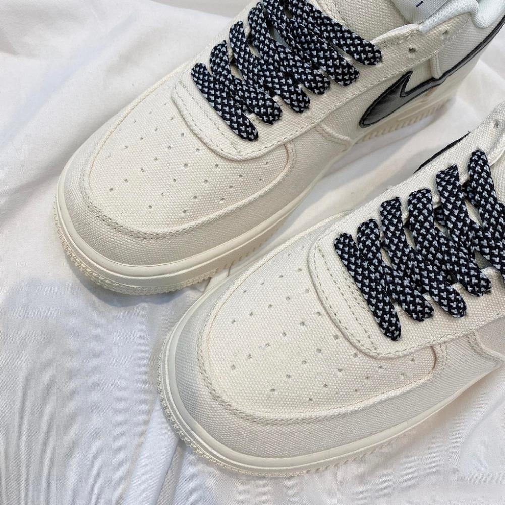 Giày Thể Thao Nam Nữ Ngô Thắng Forc Kem Logo Đen