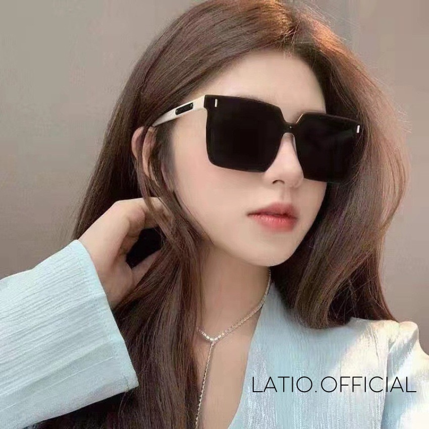Kính mát nữ LATIO kính râm cao cấp thời thượng 2024 với những điểm nhấn tinh tế cùng với gang màu basic KM58