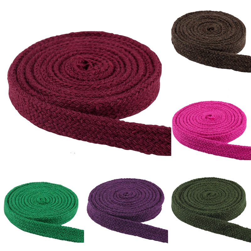 Cuộn dây thừng cotton nhiều màu 1cm dùng trang trí thủ công DIY #50