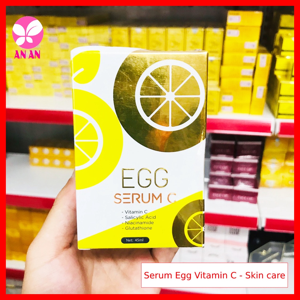 Serum EGG Vita C Ampoule 45ml- Serum vitamin C Egg Skin Care Chính hãng