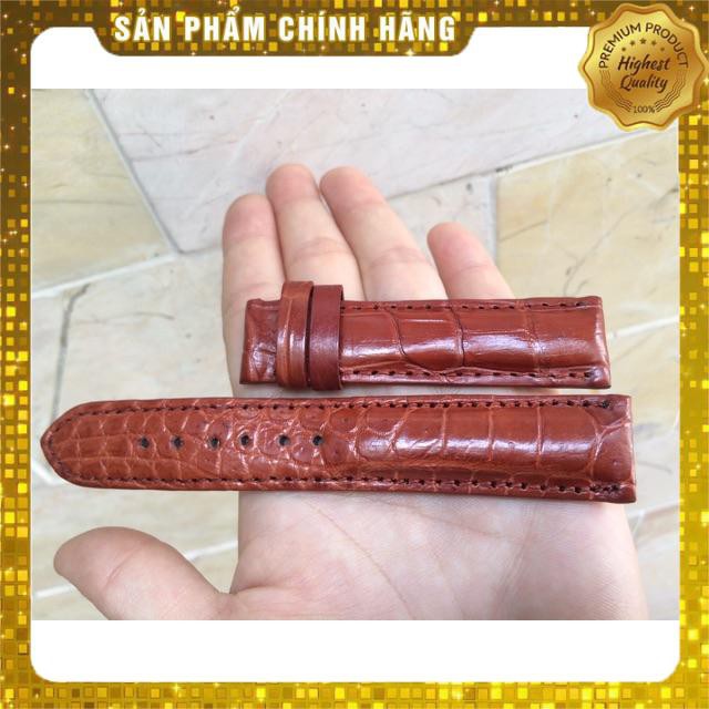 Thẻ BH 12 Tháng -  Dây Đồng Hồ Da Cá Sấu Size 18-20-22-24-26 . Hàng Cao Cấp, xịn, Rẻ, Đẹp