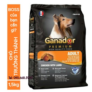 Thức ăn hạt cho chó trưởng thành Ganador 1,5kg