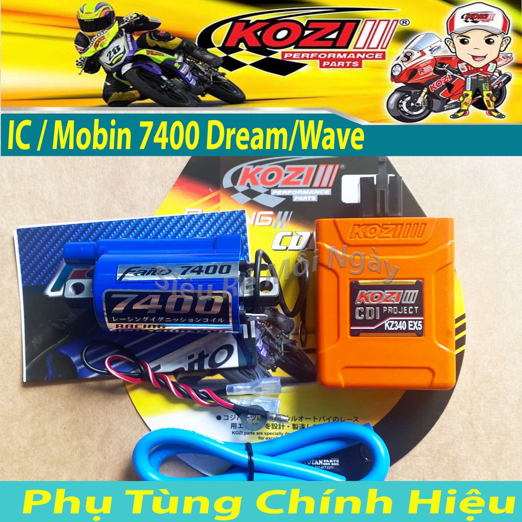 Mobin Sườn Faito 7400 và IC Kozi 5 Chân , Dream, Wave100, Sirius 50cc, Galaxy50cc