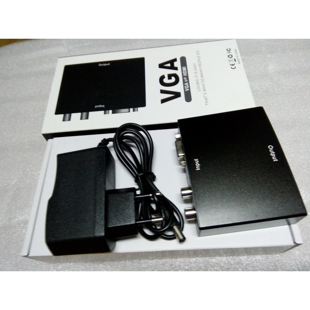 Bộ Chuyển Đổi VGA Sang HDMI ZQH003 Có Âm Thanh + Có Adapter kèm theo