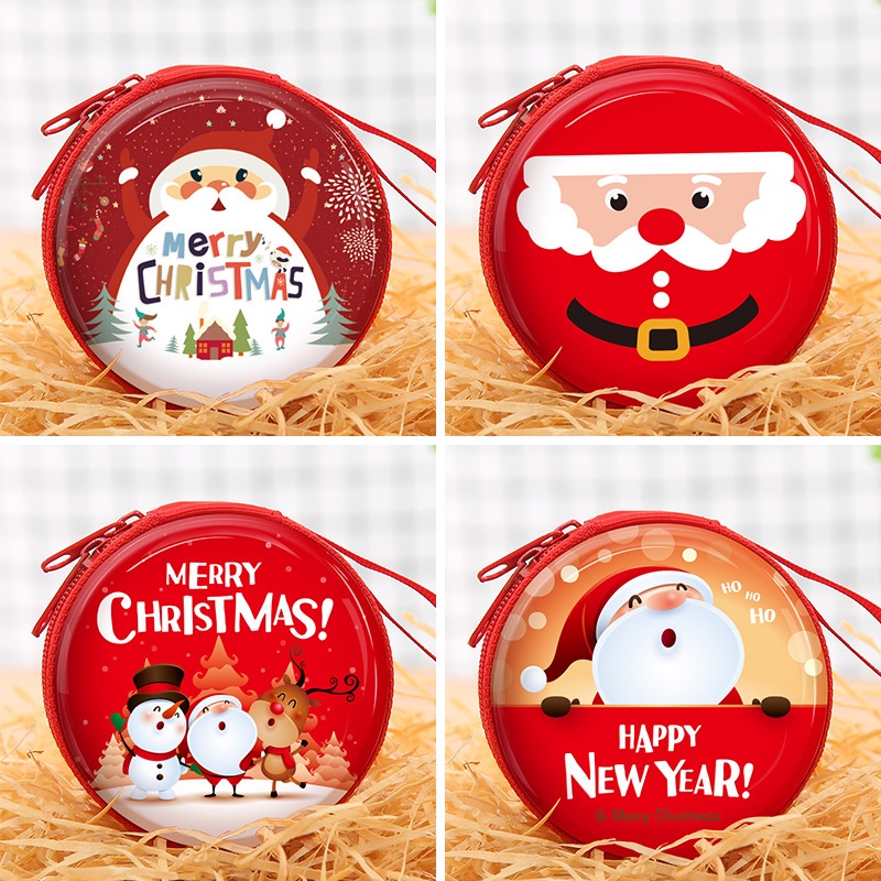 Ví Đựng Tiền Xu Hình Ông Già Noel Dễ Thương Cho Bé