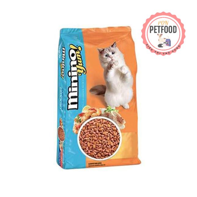 HN (1 Gói 350gr) Minino Yum (2 vị) - Thức ăn viên cho mèo mọi lứa tuổi - thức ăn mèo dạng hạt khô