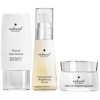 [KHUYẾN MÃI]  Bộ Dưỡng Trắng Da Và Ngăn Ngừa Sạm Nám Sakura Brightening Set