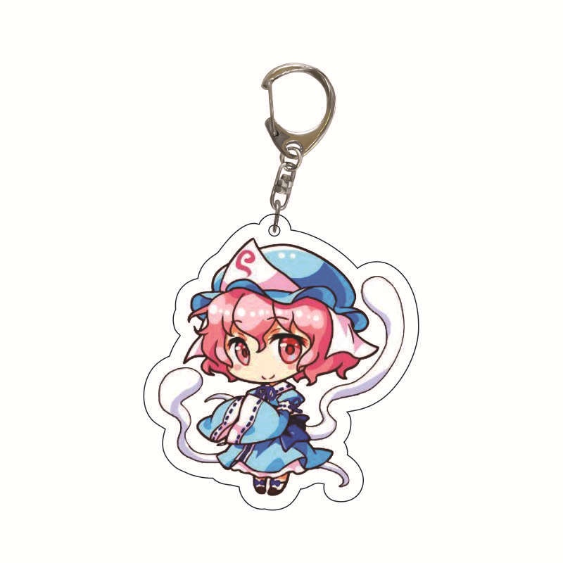 Móc Chìa Khóa Bằng Acrylic In Họa Tiết Hoạt Hình Touhou Project Kirisame Marisa Hakurei Reimu