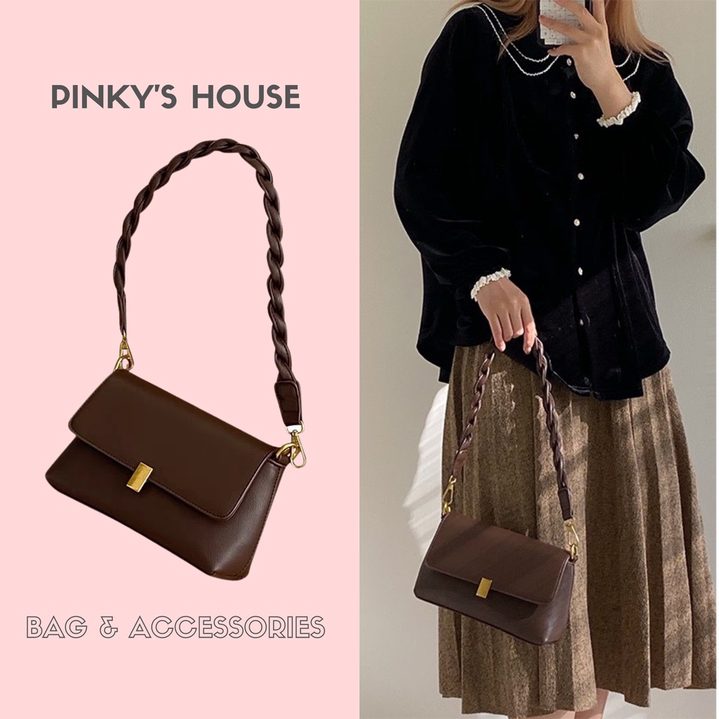 (HÀNG CÓ SẴN) Túi xách nữ trơn vintage -Link 2