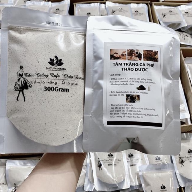 Ủ trắng cà phê thảo dược 300g