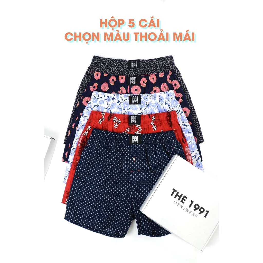 Quần Đùi Nam Mặc Nhà 1991 Quần Ngủ Nam [Có Túi 100% Cotton]