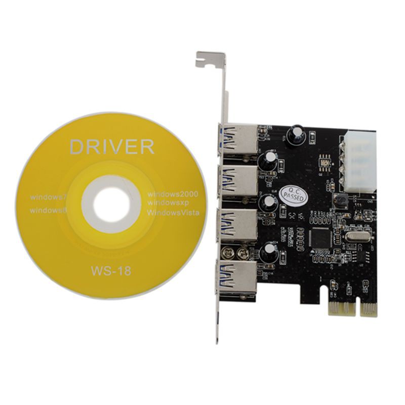 Card Mở Rộng 4 Cổng Usb 3.0 Pci-E Pcie | BigBuy360 - bigbuy360.vn