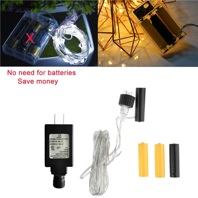 Dây Cáp Pin US UK Sang AA AAA Thay Thế 2 3 Pin Tiện Dụng