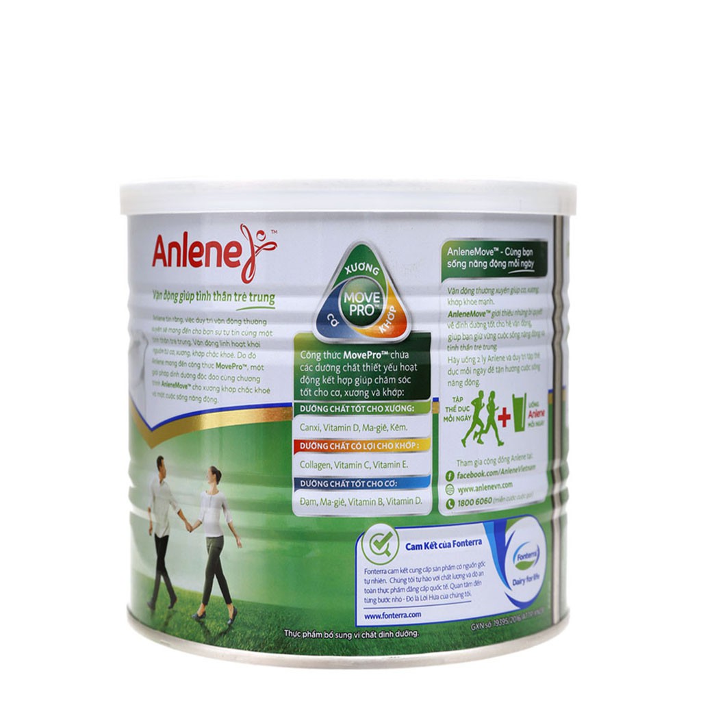 [CHÍNH HÃNG] Sữa Bột Anlene Gold MovePro Hương Vani Hộp 400g (Dành cho người trên 40 tuổi trở lên )