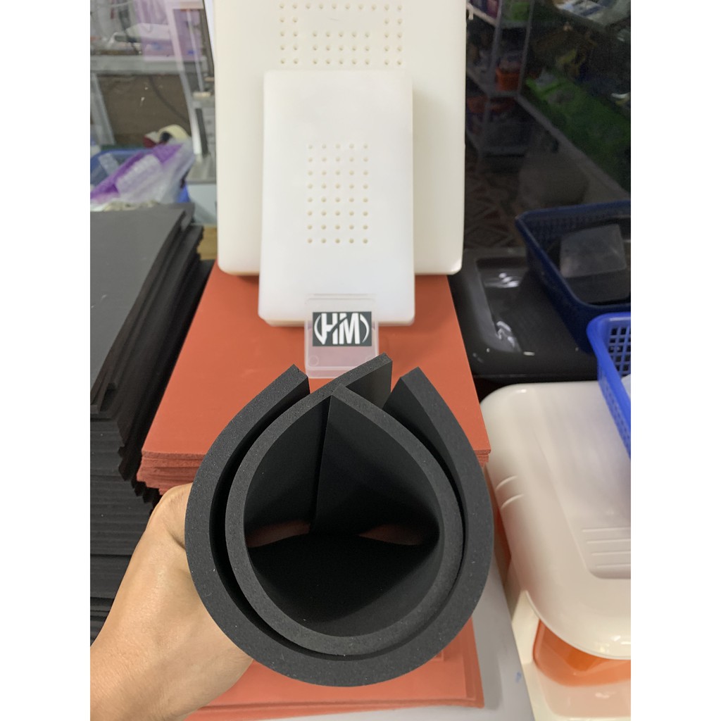 Cao su đen thần thánh ép kính 260x190mm (dầy 6, 8, 10mm)
