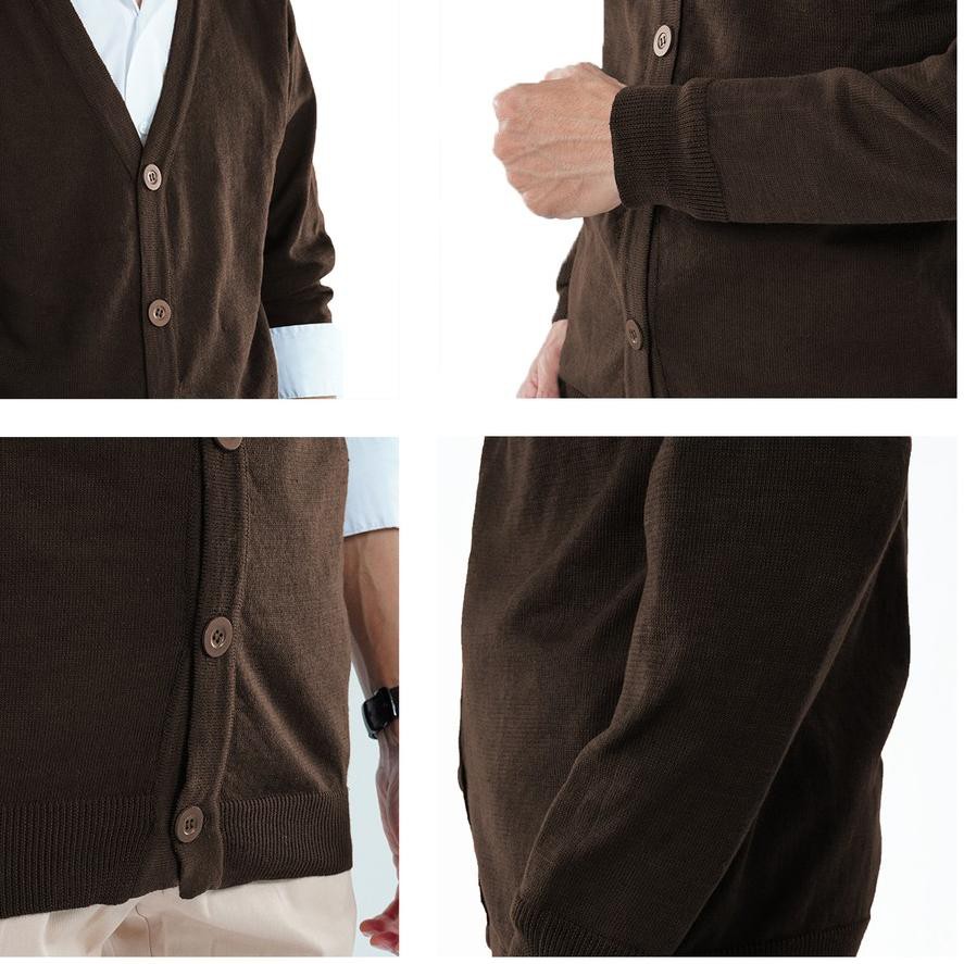 Áo Cardigan dệt kim cổ chữ V thời trang Hàn Quốc cho nam | BigBuy360 - bigbuy360.vn