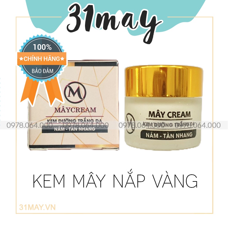 Kem Face Thanh Mây Cream Nắp Vàng Dưỡng Trắng Da Giảm Nám Tàn Nhang Chính Hãng