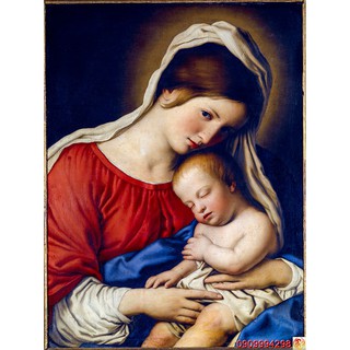 Tranh dán tường 3d hình Chúa Jesus, Hình Đức Mẹ Maria