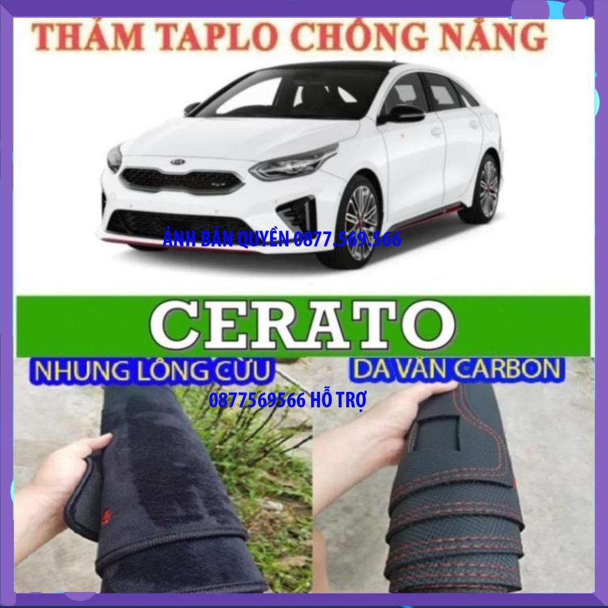 THAM TAPLO DA VÂN KIA CERATO THẢM TRẢI LÓT TAPLO CAO CẤP 3 LỚP CHỐNG TRƯỢT CHỊU NHIỆT XE HƠI BAO HÀI LÒNG