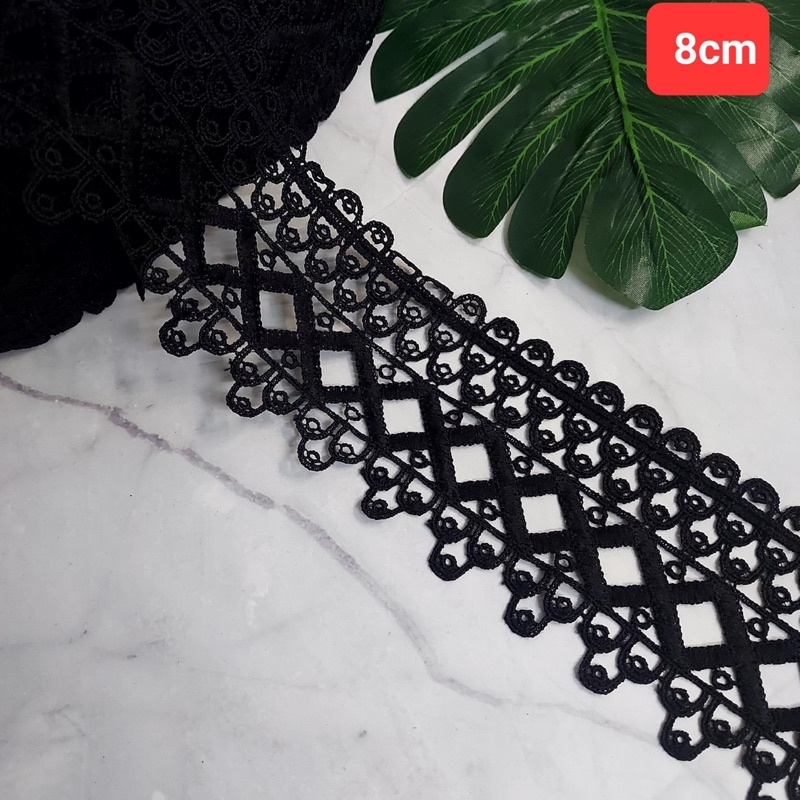 Ren trang trí , màu đen , size 3cm đến 9cm