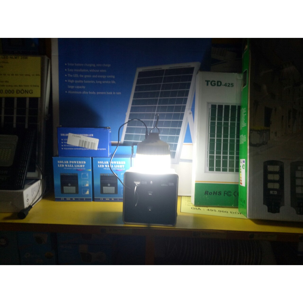 MÁY PHÁT ĐIỆN MINI NĂNG LƯỢNG MẶT TRỜI - Tặng 01 đèn tích điện + 01 quạt usb