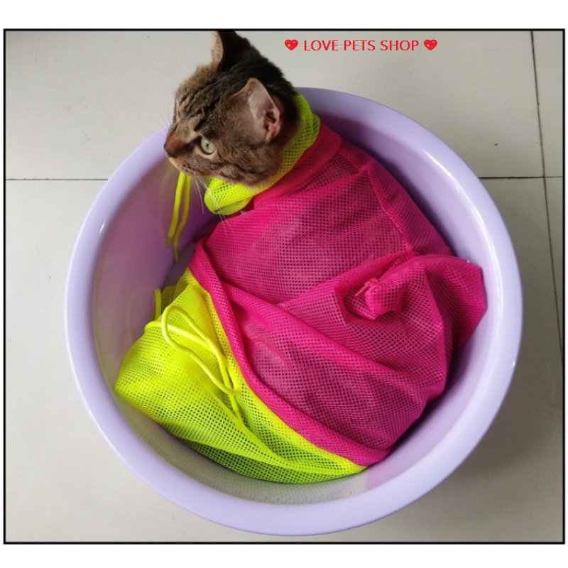 TÚI LƯỚI TẮM CHO MÈO ĐA NĂNG - LOVE PETS SHOP