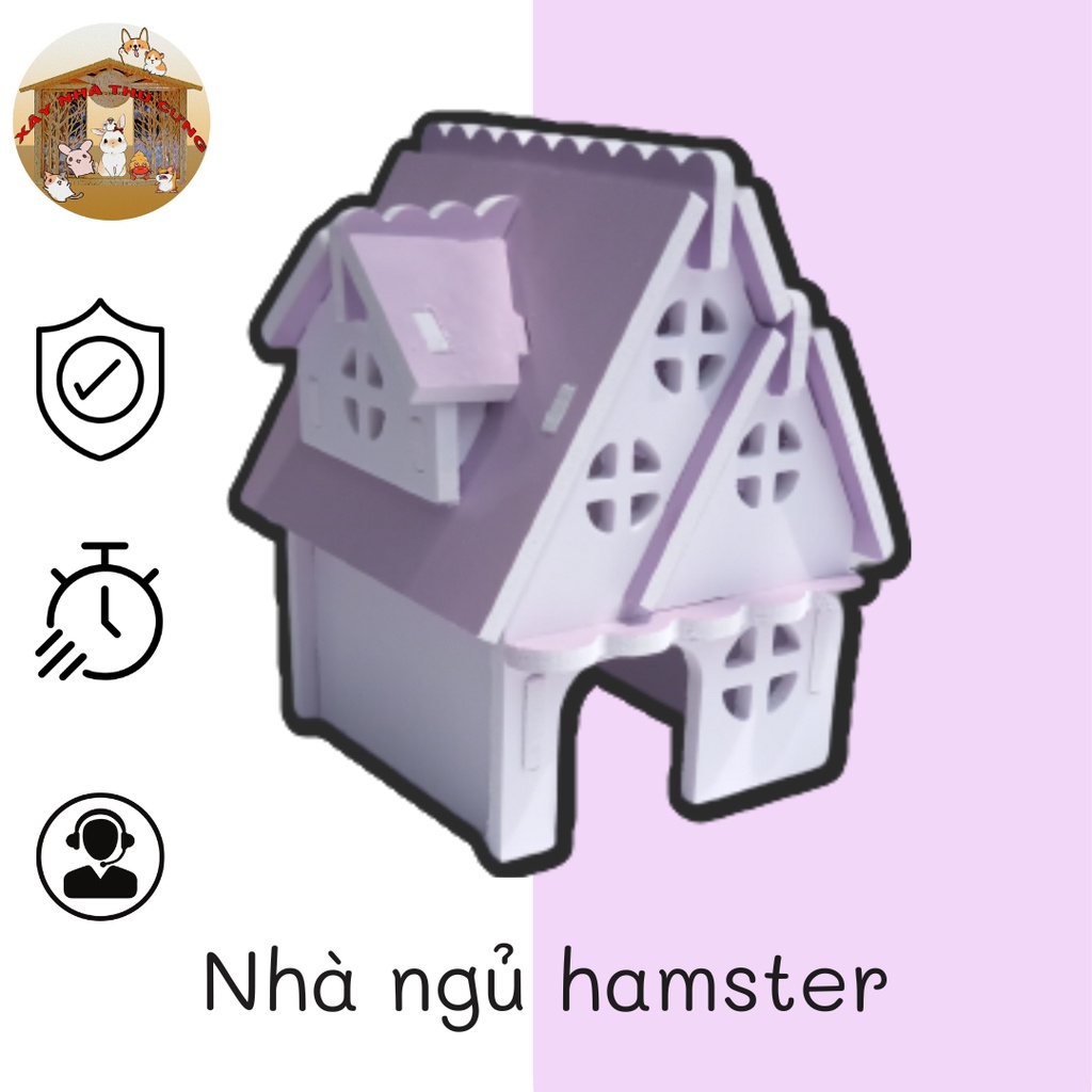 Nhà ngủ hamster kích thước 10x11x13cm -XNTC46