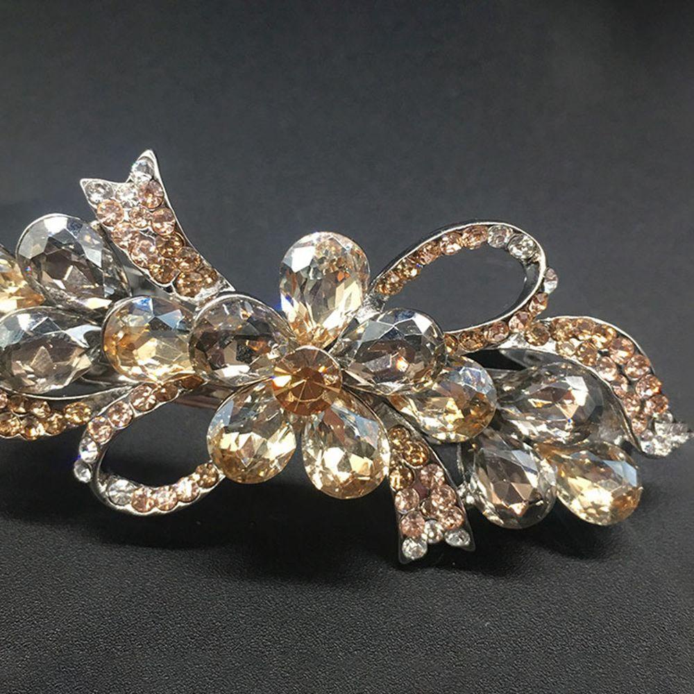 Kẹp Tóc Càng Cua Bằng Hợp Kim Hình Hoa Phong Cách Hàn Quốc Retro Dễ Phối Đồ Dành Cho Nữ