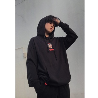 Áo Hoodie BOO Nỉ Có Mũ Nam Nữ Unisex Dáng Rộng In Graphic Mickey Skateboarding Cao Cấp Màu Đen