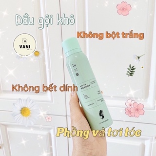 Dầu gội khô dạng xịt không bết dính làm phồng tóc siêu tốc Nội Địa Trung - Chai dầu gội xịt khô tóc bồng bềnh tự nhiên