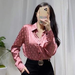 Sơ mi kute đẹp siêu hot đây ạ Áo sơ mi gấm Hàng đẹp nhiều màu _