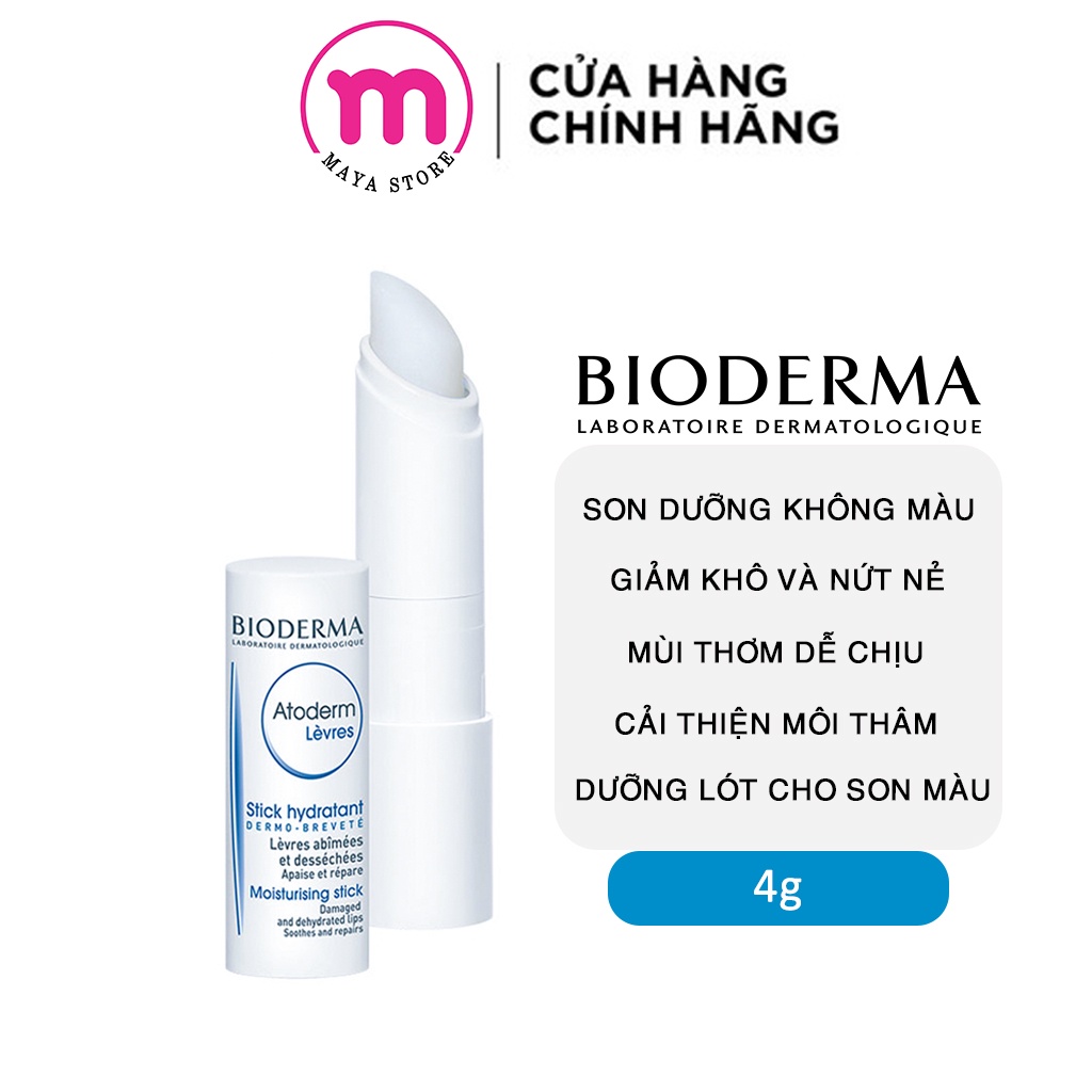 [Mã COSDAY giảm 8% đơn 150K] Son Dưỡng Môi Bioderma Atoderm Levres 4g