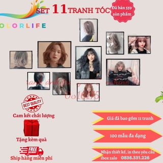 TRANH SALON TÓC NỮ TREO DÁN TƯỜNG TRANG TRÍ TIỆM TÓC SALON SPA CAO CẤP SIÊU BỀN ĐẸP