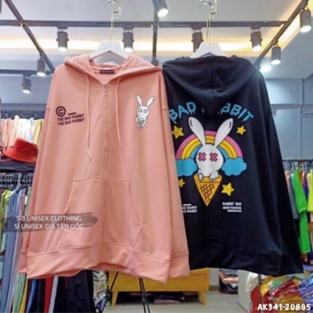 Áo Khoác Nữ Nỉ Bông Dày Dặn Hàng QC Chất Siêu Đẹp Áo Chống Nắng Thun Cotton THỎ KEM - AK3341 | BigBuy360 - bigbuy360.vn