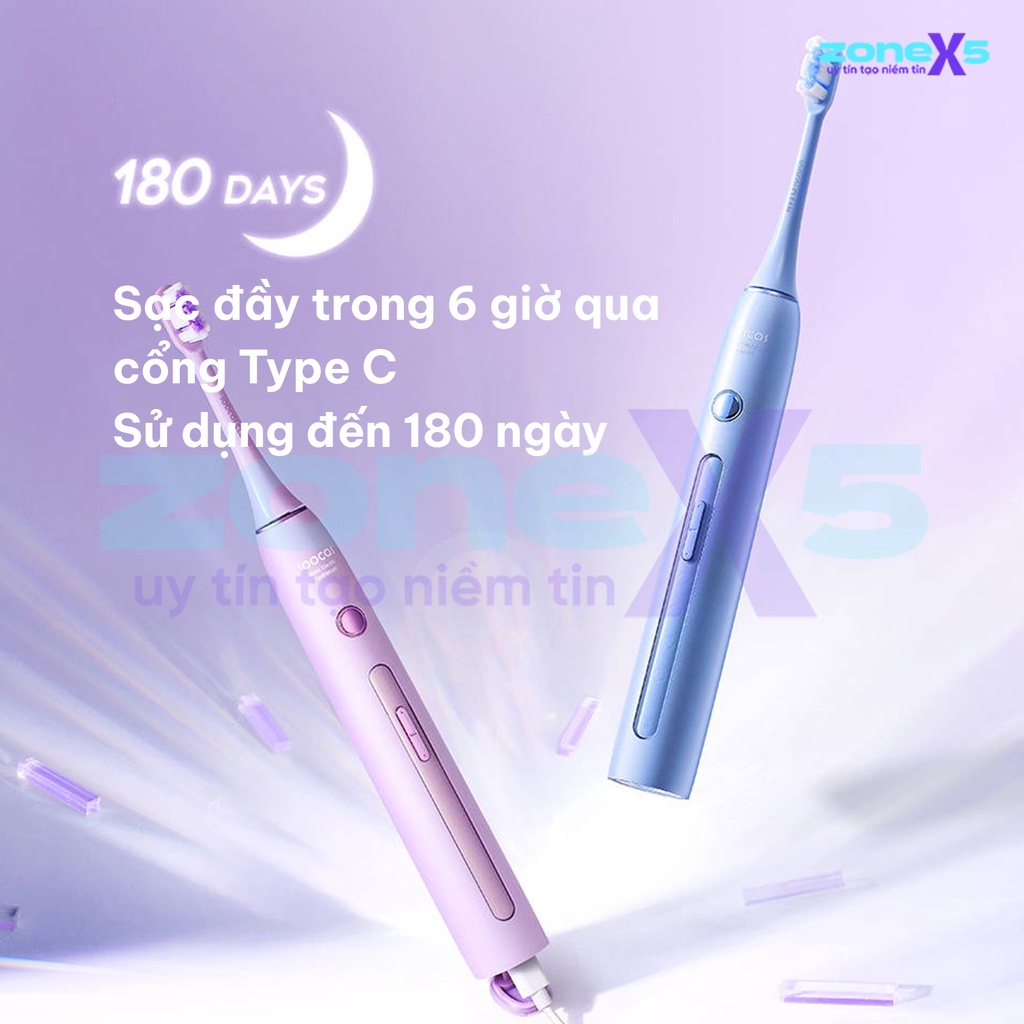 Bài chải đánh răng điện diệt khuẩn cao cấp Soocas X3 Pro - Pin 6 tháng, tích hợp đèn UV khử khuẩn - Bàn chải điện Xiaomi