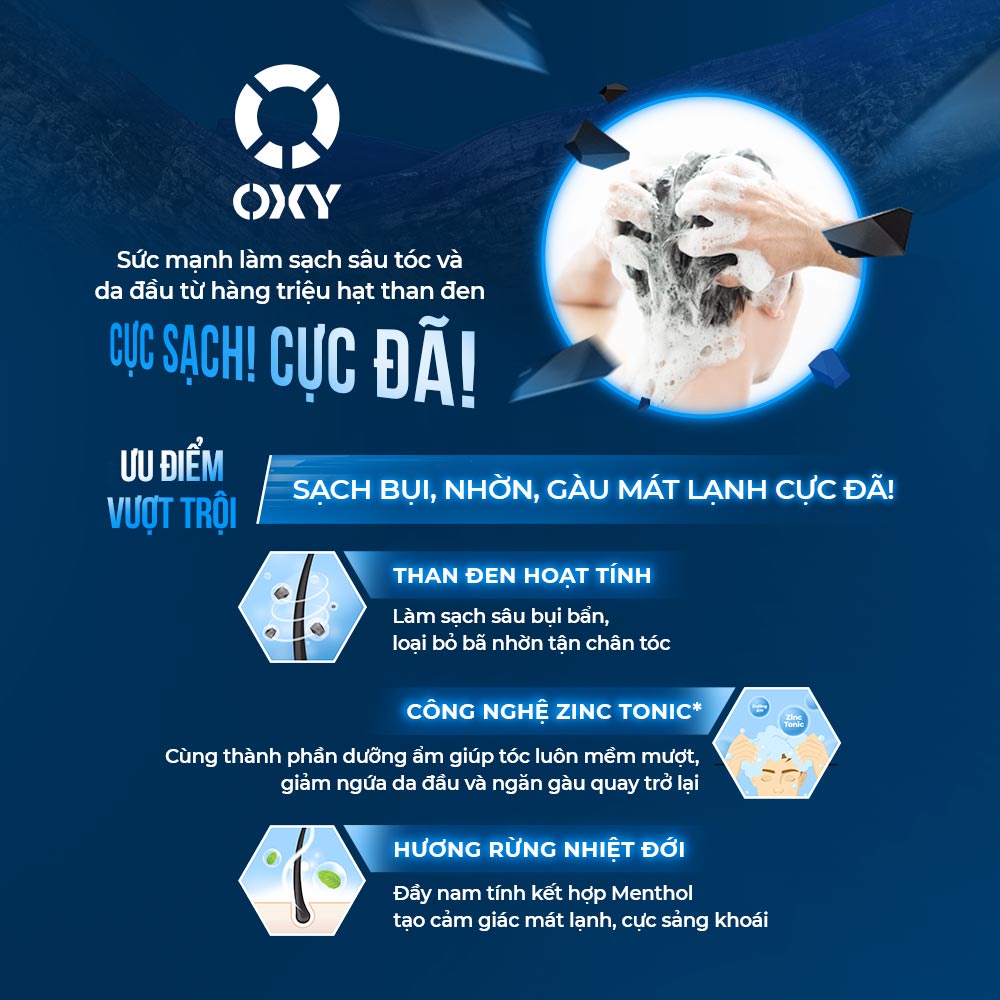 Dầu Gội Oxy Tác Động Sâu Deep Shampoo 500ml