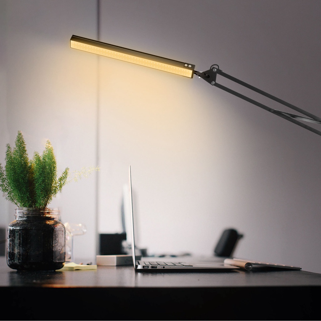 Đèn LED để bàn bằng kim loại có thể điều chỉnh độ sáng tiện dụng
