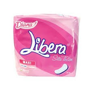 Combo 6 gói bvs Diana Libera dày không cánh gói 8 miếng