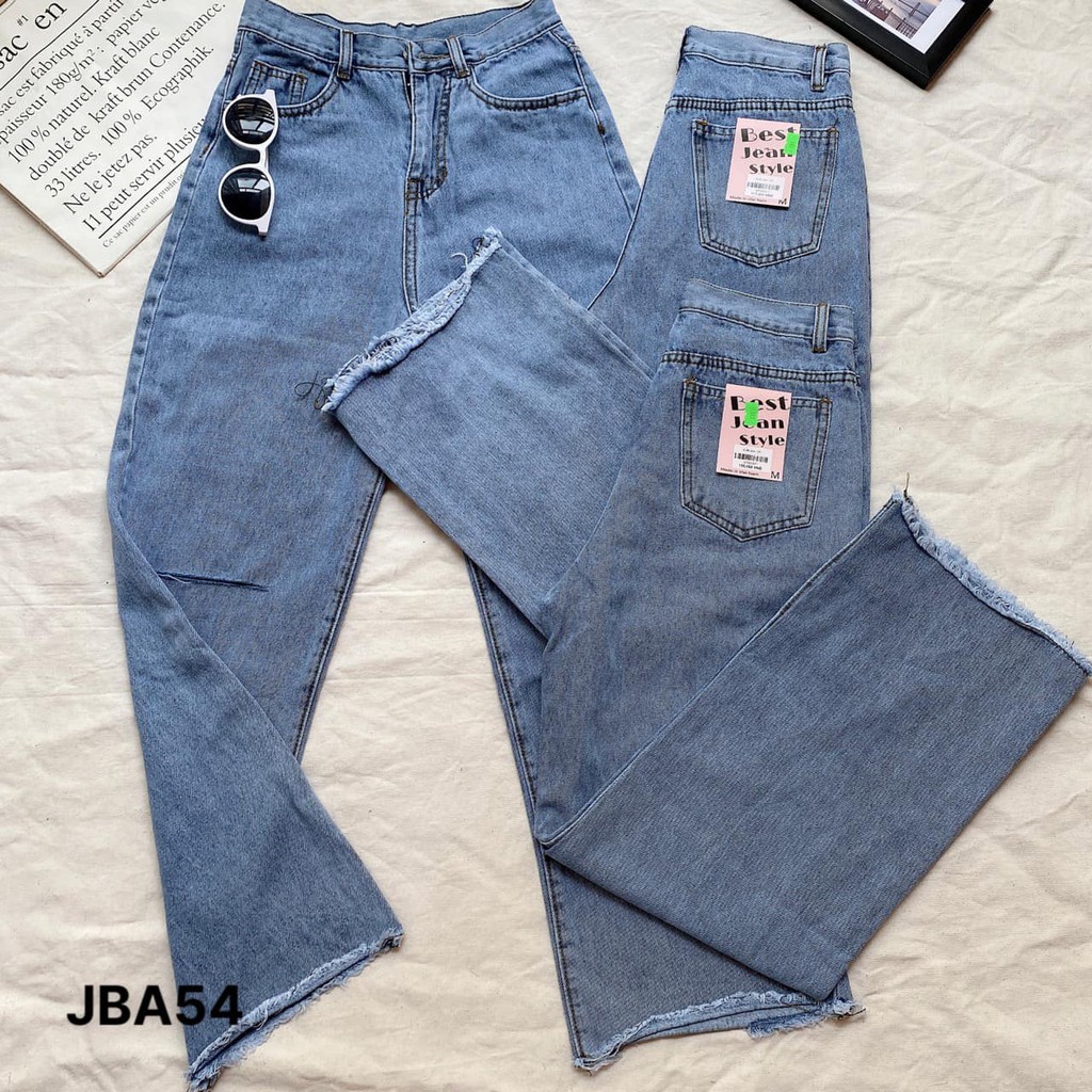 (MẪU MỚI-FREESHIP)QUẦN JEAN BAGGY RÁCH GỐI 2 BÊN❤️ CHIBEST_JBA54