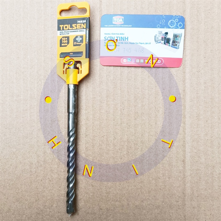 74826 mũi khoan bê tông 4 cạnh gài 10 x 110 mm tolsen