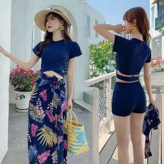 Bikini Áo Tắm Đi Biển Đi Bơi Tập Thể Thao Set 3 Món