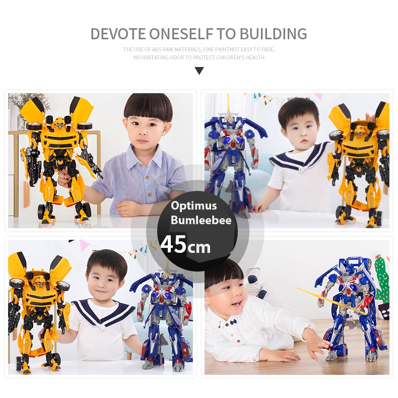 Roobot Biến Hình Ô Tô Bumleebee BL- 6699D - Rèn Luyện Tính Kiên Trì Sáng Tạo Cho Bé