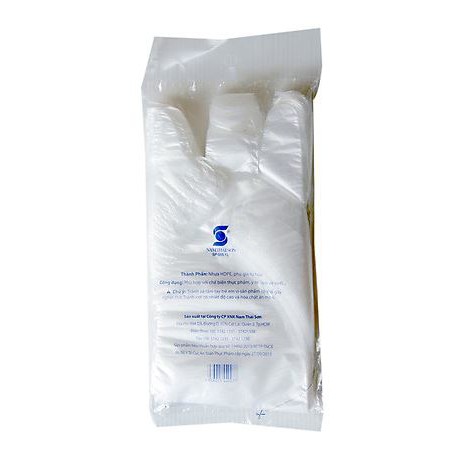 GĂNG TAY NHỰA TỰ HỦY HỘP 100 CÁI, bao tay sử dụng 1 lần, gloves vệ sinh làm bếp, bao tay ăn hải sản, dùng một lần